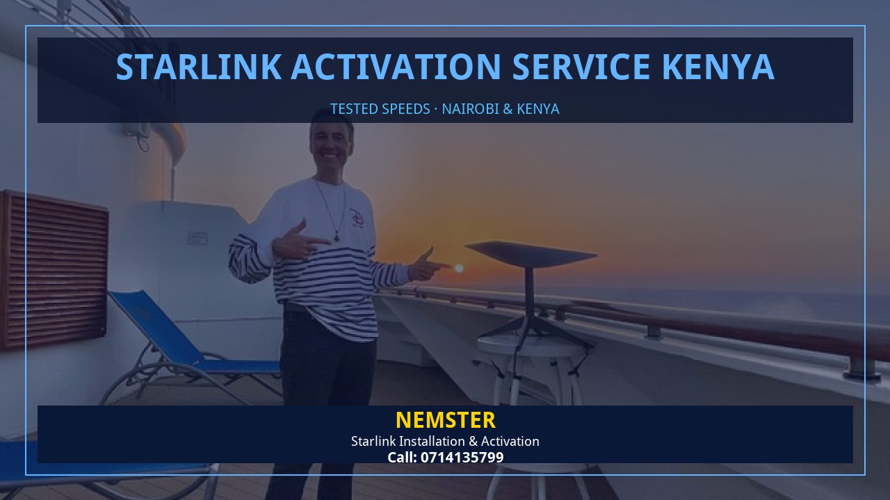 Starlink Activation Service Kenya | Tested Wifi | Nemster Starlink internet tested with WiFi speed checks in every room - Starlink Activation Service Kenya by Nemster