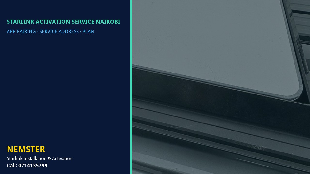 Starlink kit paired and activated in the Starlink app - Starlink Activation Service Nairobi by Nemster