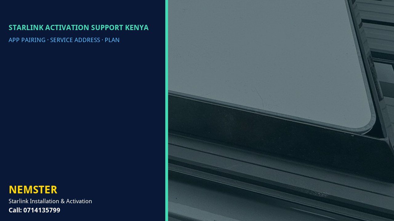 Starlink kit paired and activated in the Starlink app - Starlink Activation Support Kenya by Nemster