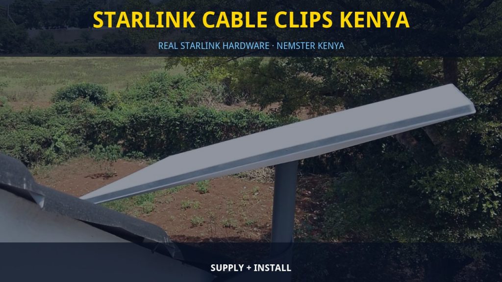 Starlink Cable Clips Kenya