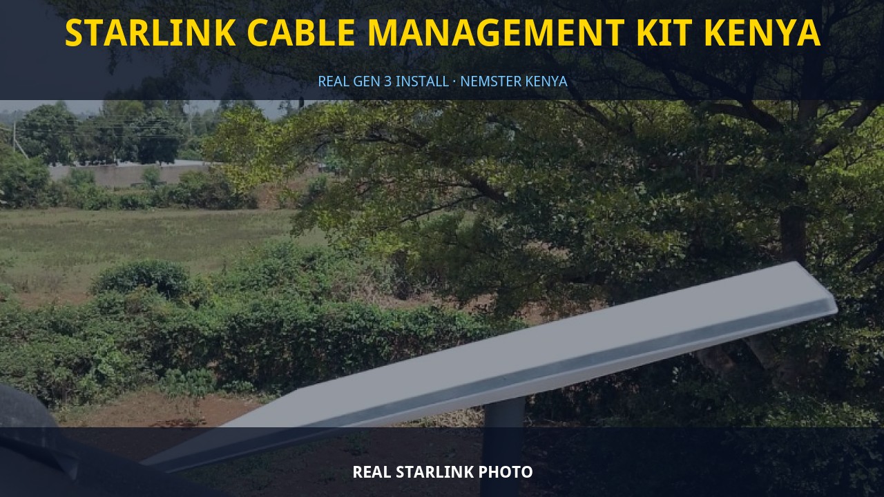Starlink Cable Management Kit Kenya Starlink Cable Management Kit Kenya