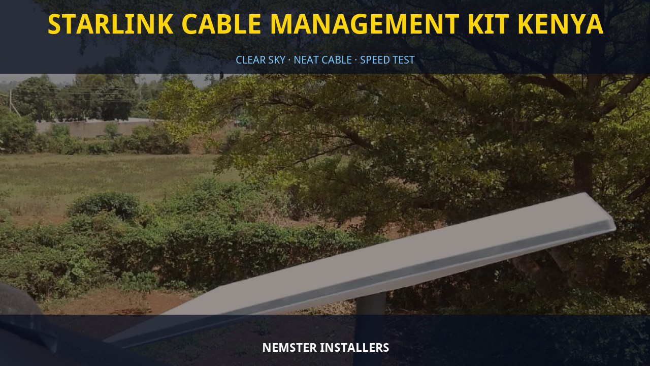 Starlink Cable Management Kit Kenya Starlink Cable Management Kit Kenya