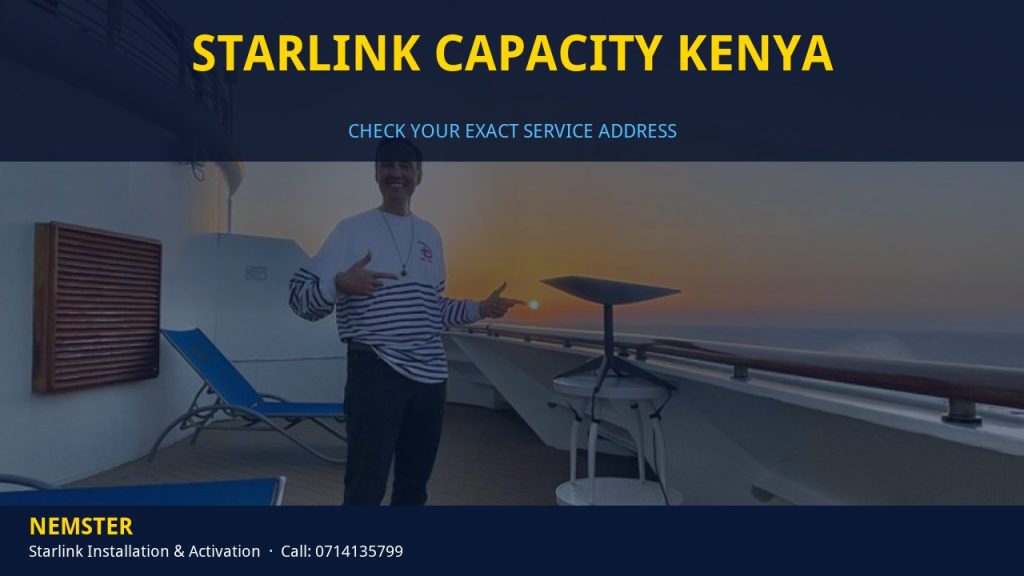 Starlink dish ready for installation once address capacity is confirmed - Starlink Capacity Kenya by Nemster