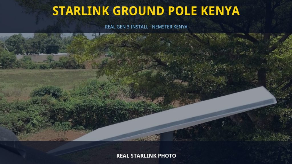 Starlink Ground Pole Kenya