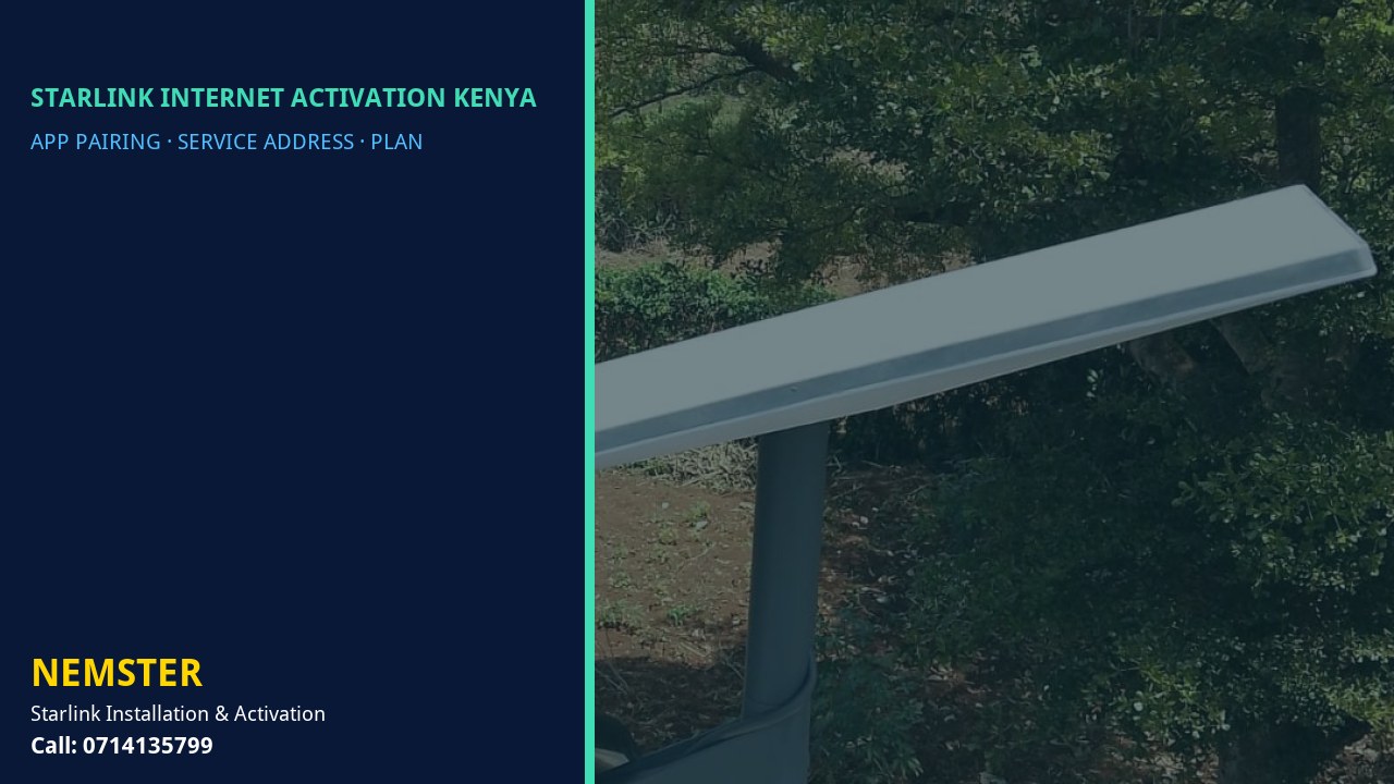 Starlink kit paired and activated in the Starlink app - Starlink Internet Activation Kenya by Nemster