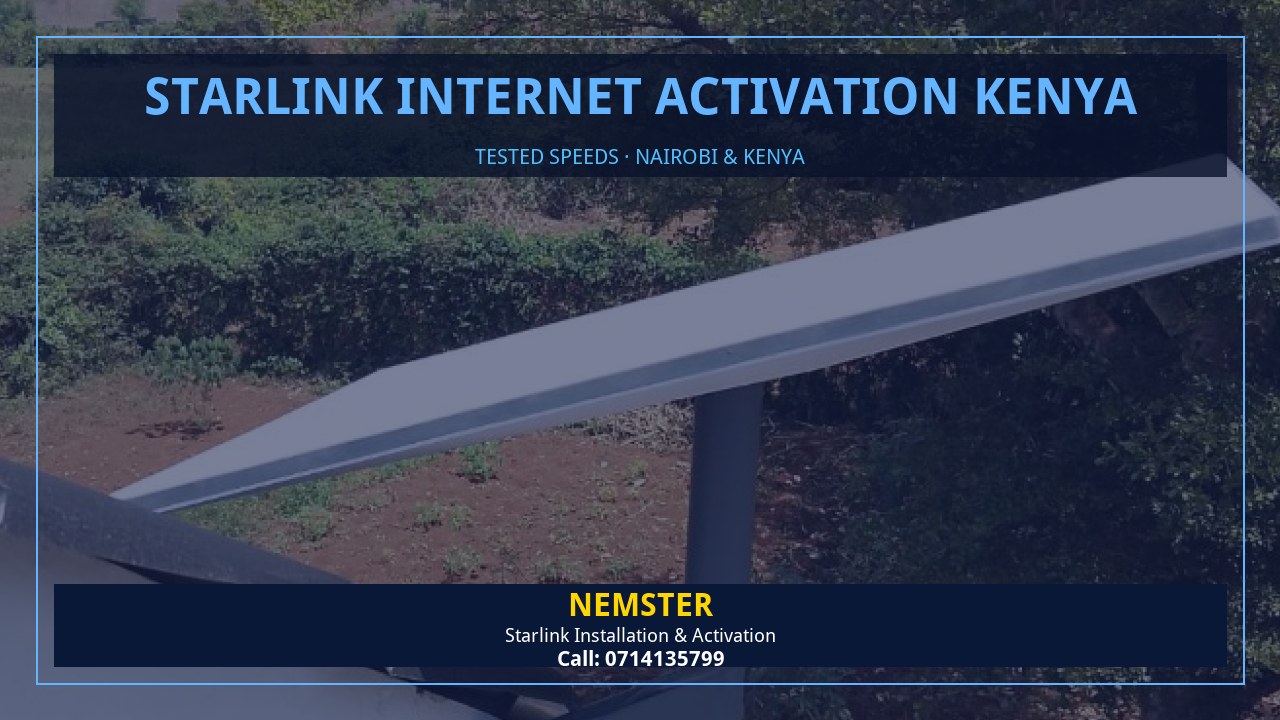 Starlink internet tested with WiFi speed checks in every room - Starlink Internet Activation Kenya by Nemster