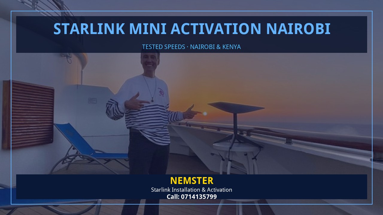 Starlink internet tested with WiFi speed checks in every room - Starlink Mini Activation Nairobi by Nemster