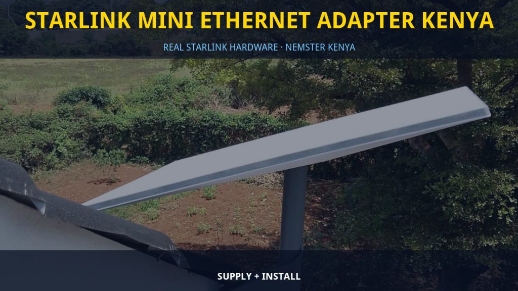 Starlink Mini Ethernet Adapter Kenya