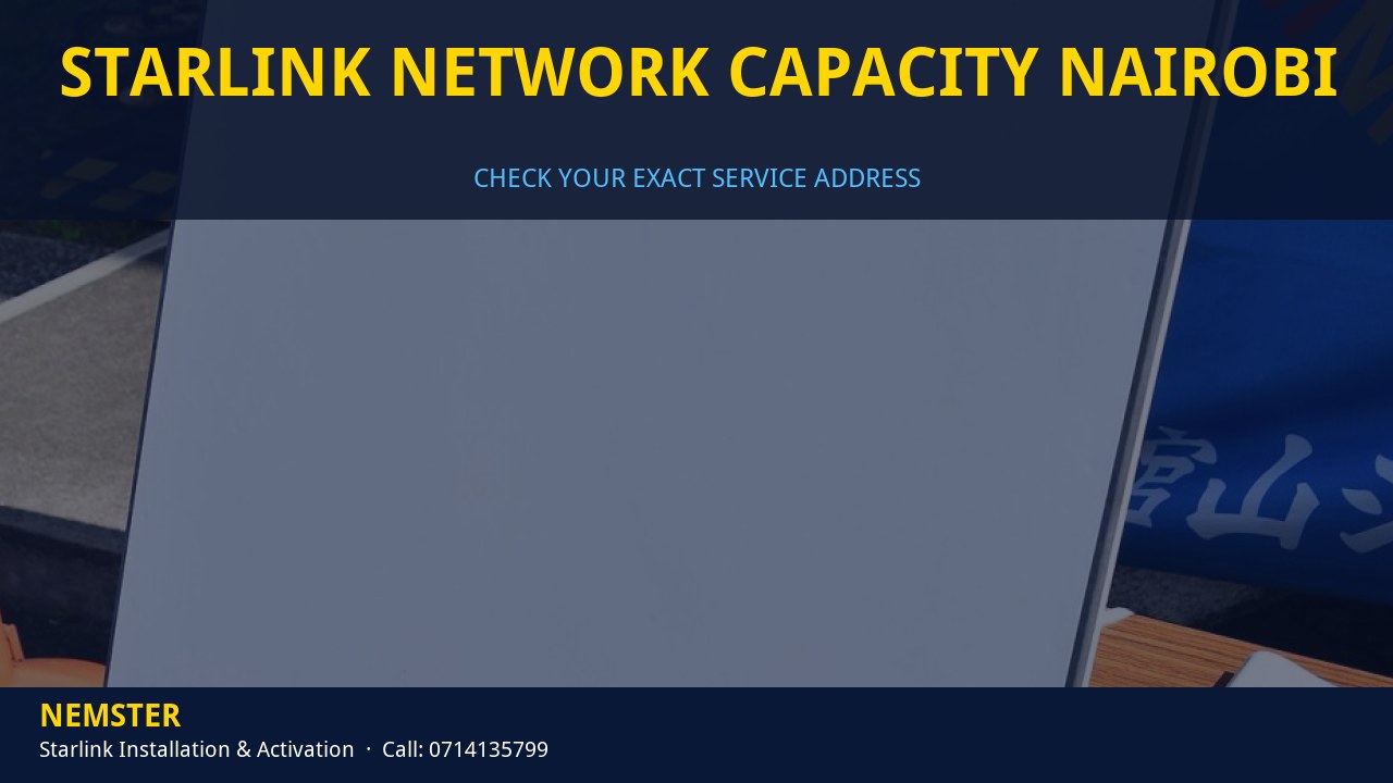 Starlink dish ready for installation once address capacity is confirmed - Starlink Network Capacity Nairobi by Nemster