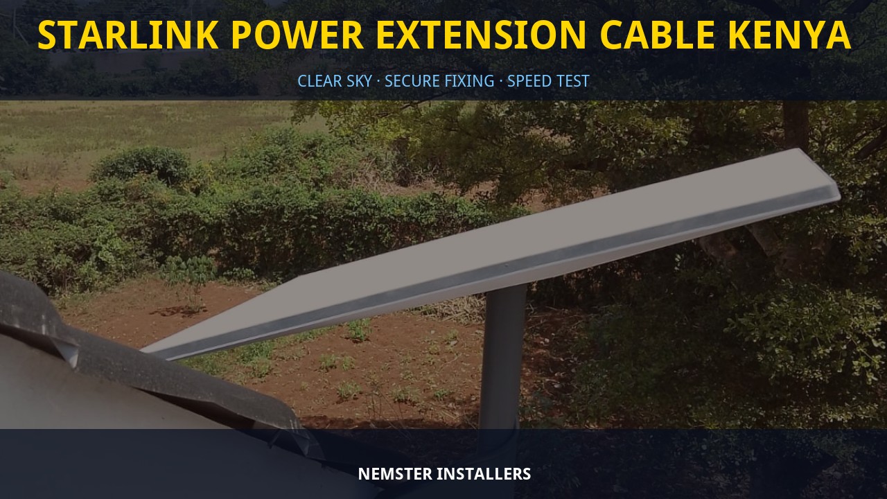 Starlink Power Extension Cable Kenya