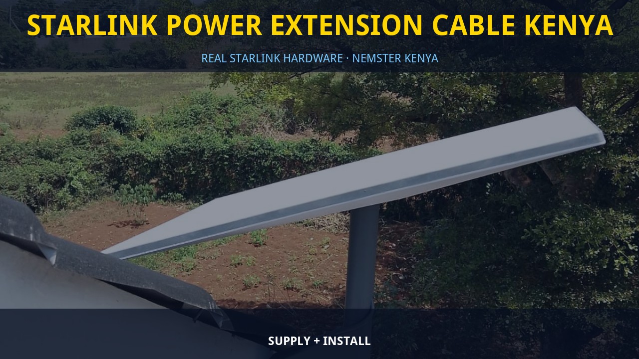 Starlink Power Extension Cable Kenya