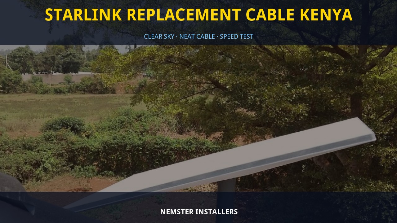 Starlink Replacement Cable Kenya