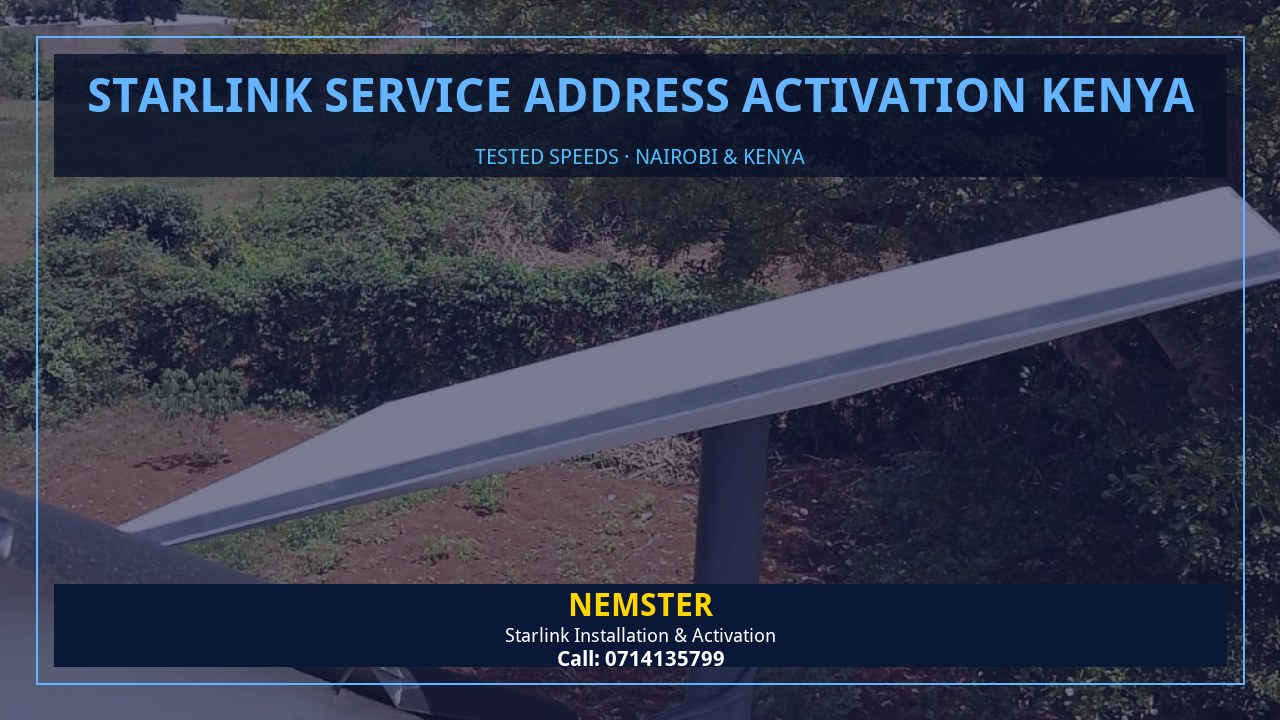 Starlink internet tested with WiFi speed checks in every room - Starlink Service Address Activation Kenya by Nemster