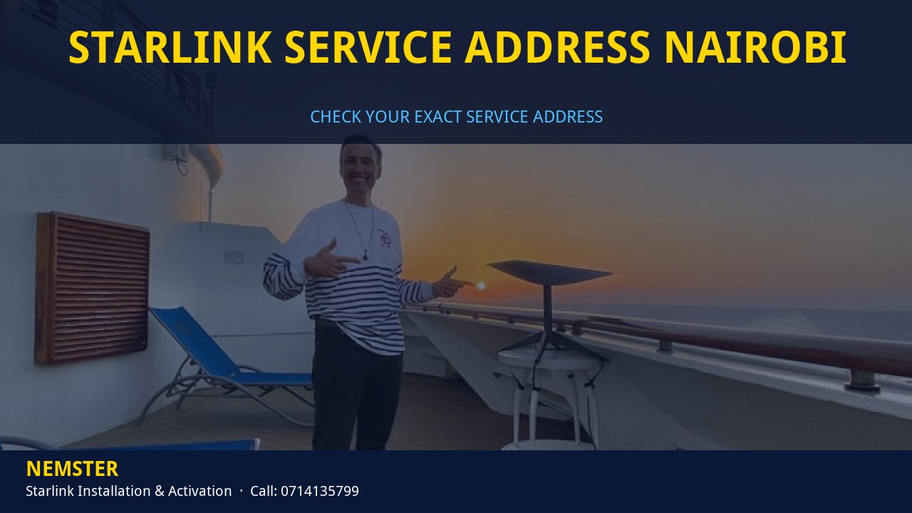 Starlink dish ready for installation once address capacity is confirmed - Starlink Service Address Nairobi by Nemster