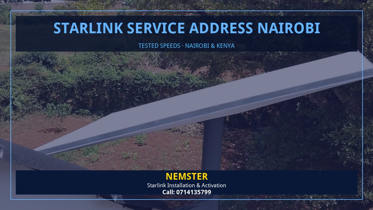 Starlink internet tested with WiFi speed checks in every room - Starlink Service Address Nairobi by Nemster