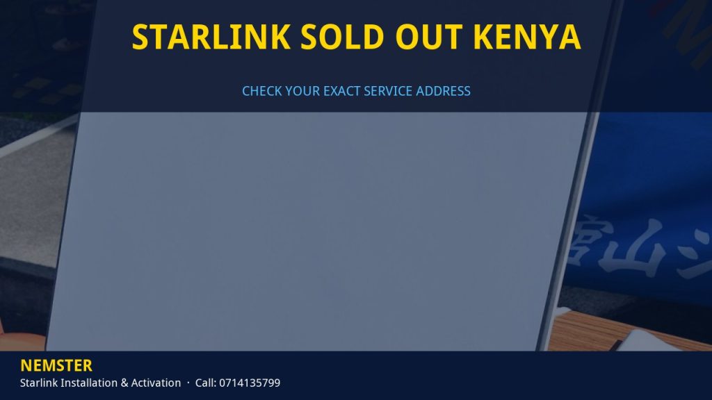Starlink dish ready for installation once address capacity is confirmed - Starlink Sold Out Kenya by Nemster