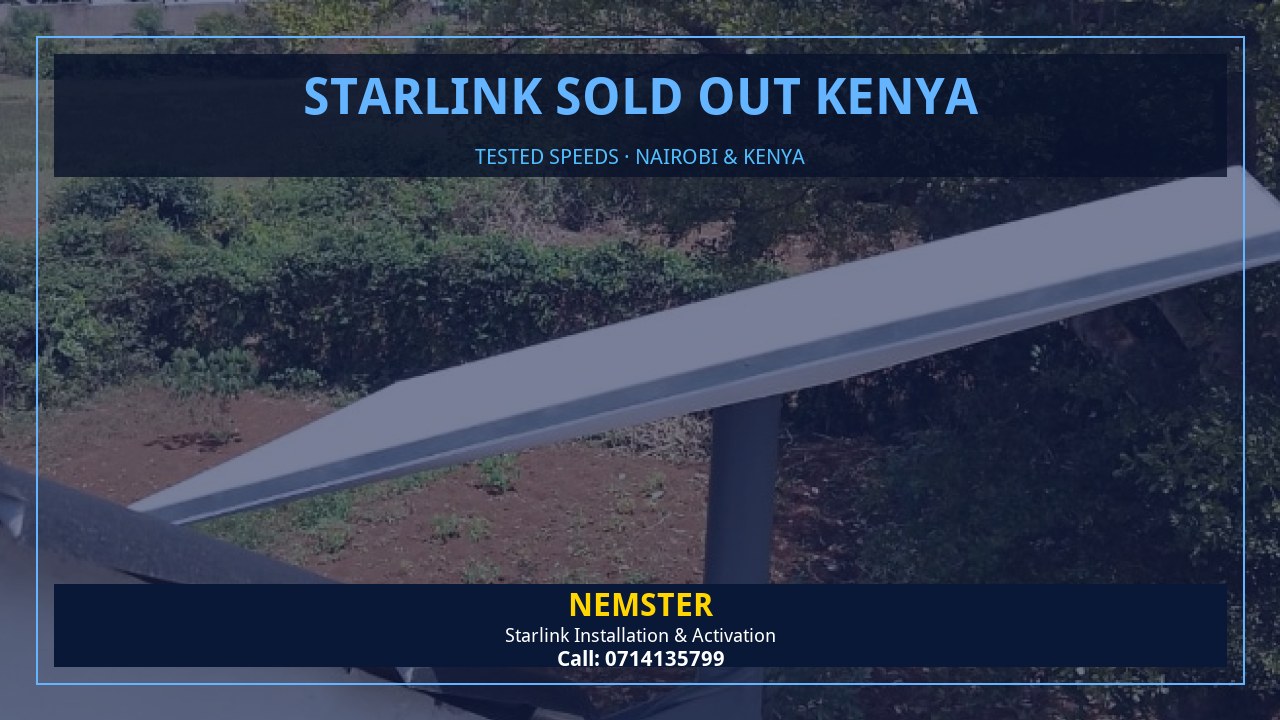 Starlink internet tested with WiFi speed checks in every room - Starlink Sold Out Kenya by Nemster