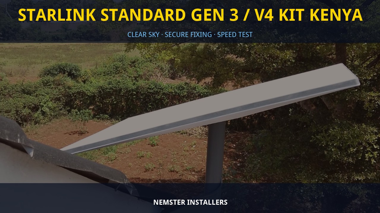 Starlink Standard Gen 3 / V4 Kit Kenya Starlink Standard Gen 3 / V4 Kit Kenya