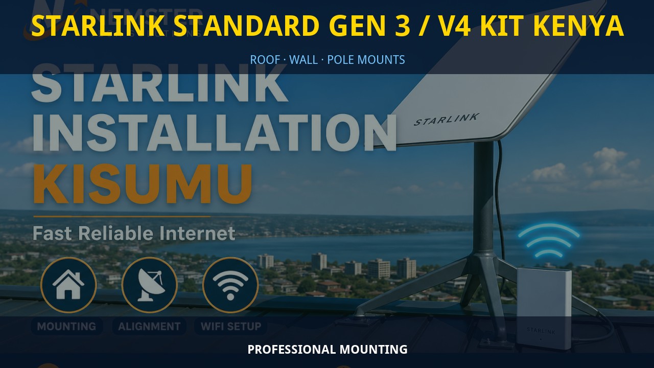 Starlink Standard Gen 3 / V4 Kit Kenya Starlink Standard Gen 3 / V4 Kit Kenya