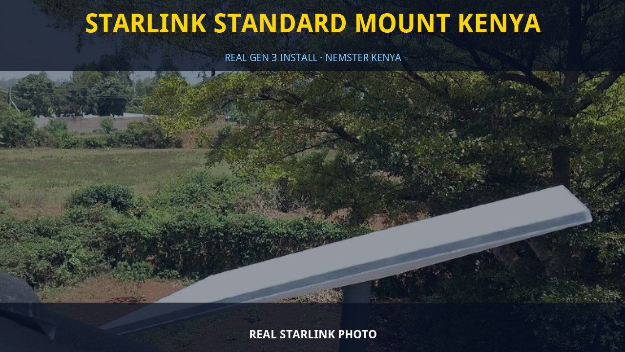 Starlink Standard Mount Kenya
