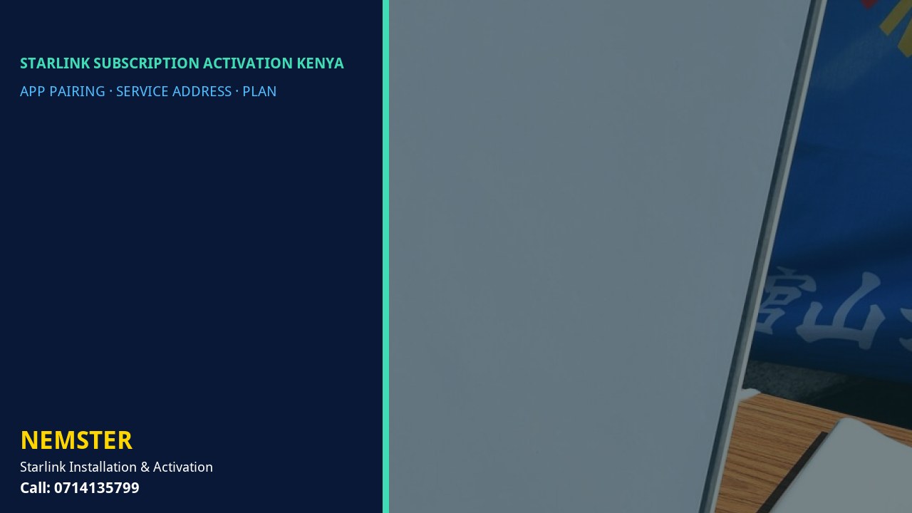 Starlink kit paired and activated in the Starlink app - Starlink Subscription Activation Kenya by Nemster