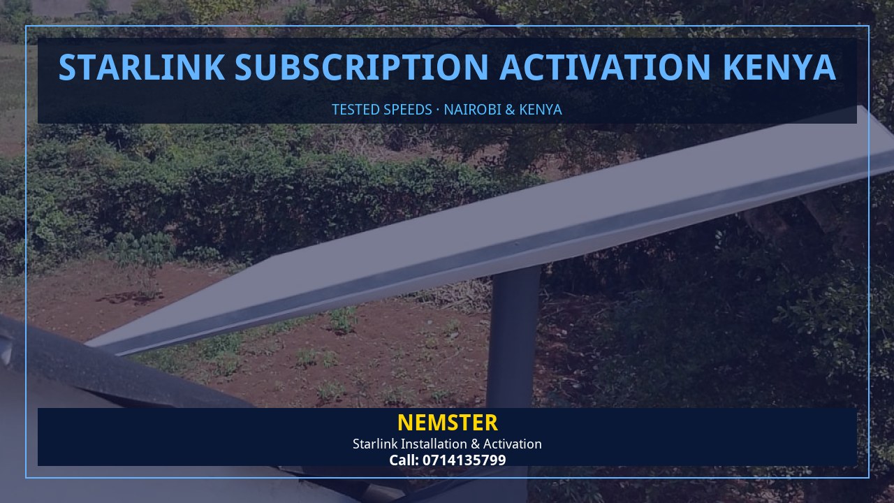 Starlink internet tested with WiFi speed checks in every room - Starlink Subscription Activation Kenya by Nemster