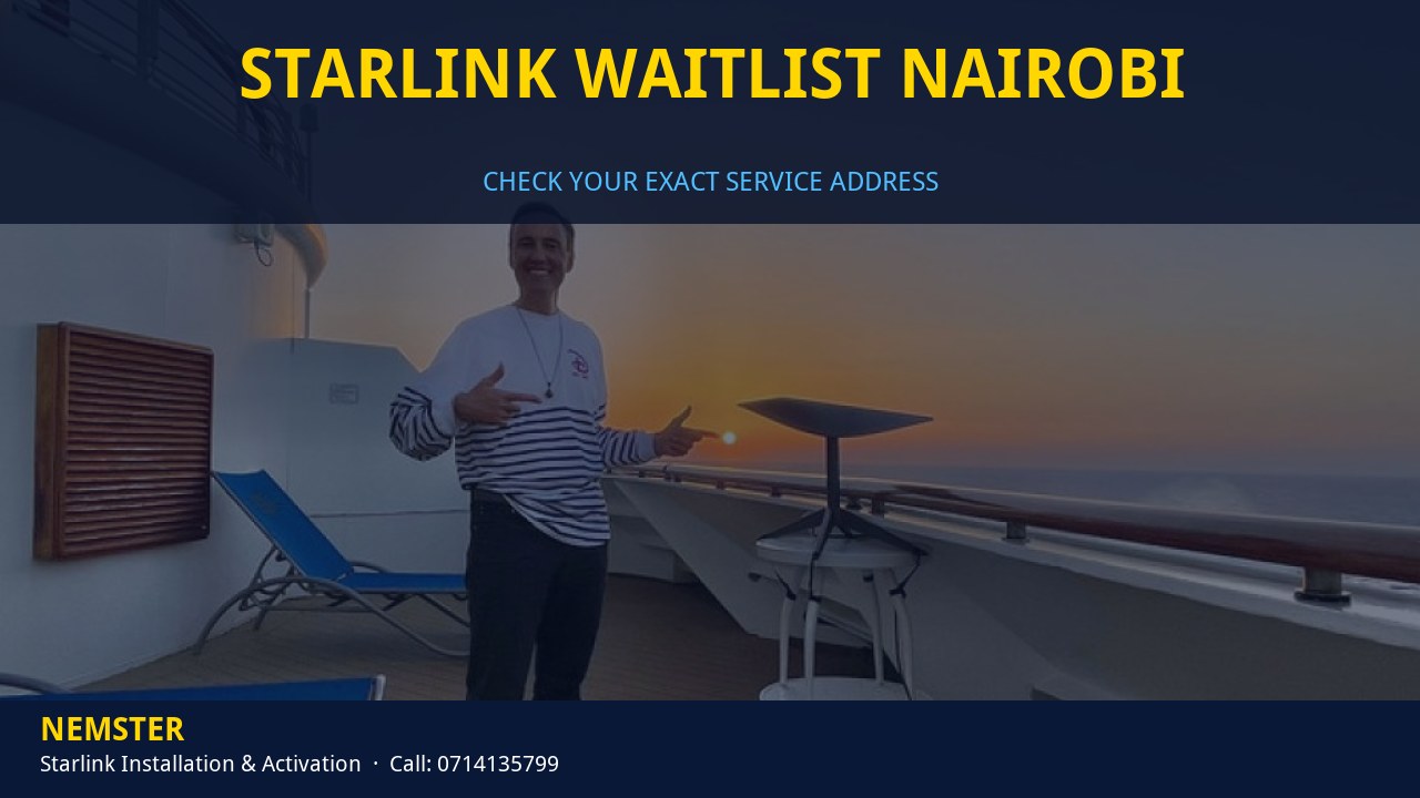 Starlink dish ready for installation once address capacity is confirmed - Starlink Waitlist Nairobi by Nemster
