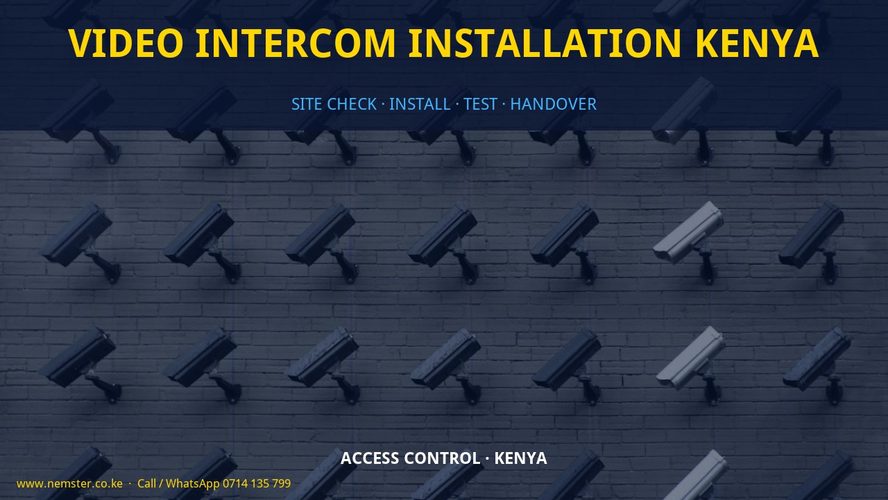 video intercom installation Kenya
