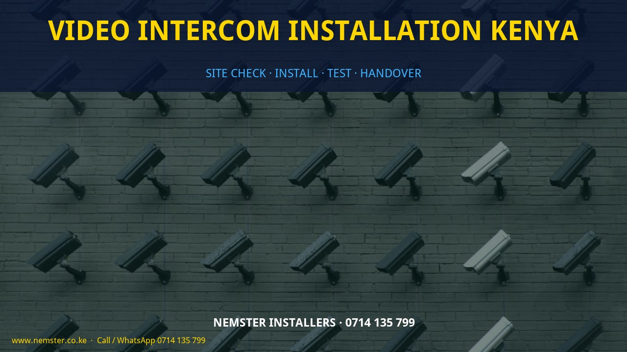 video intercom installation Kenya