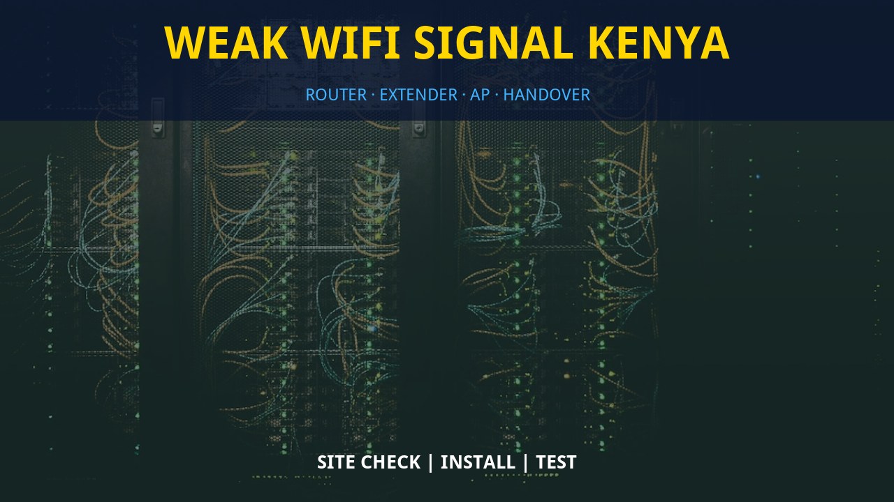 Weak WiFi signal Kenya Weak WiFi signal Kenya