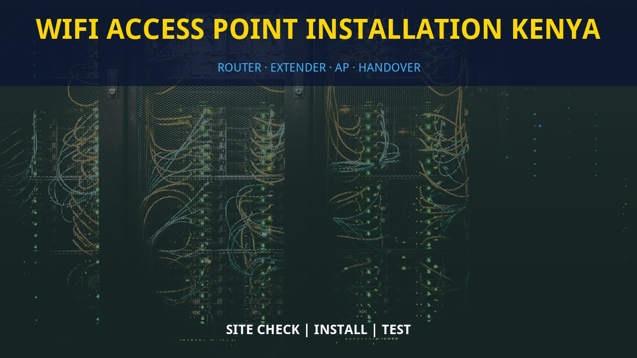 WiFi access point installation Kenya
