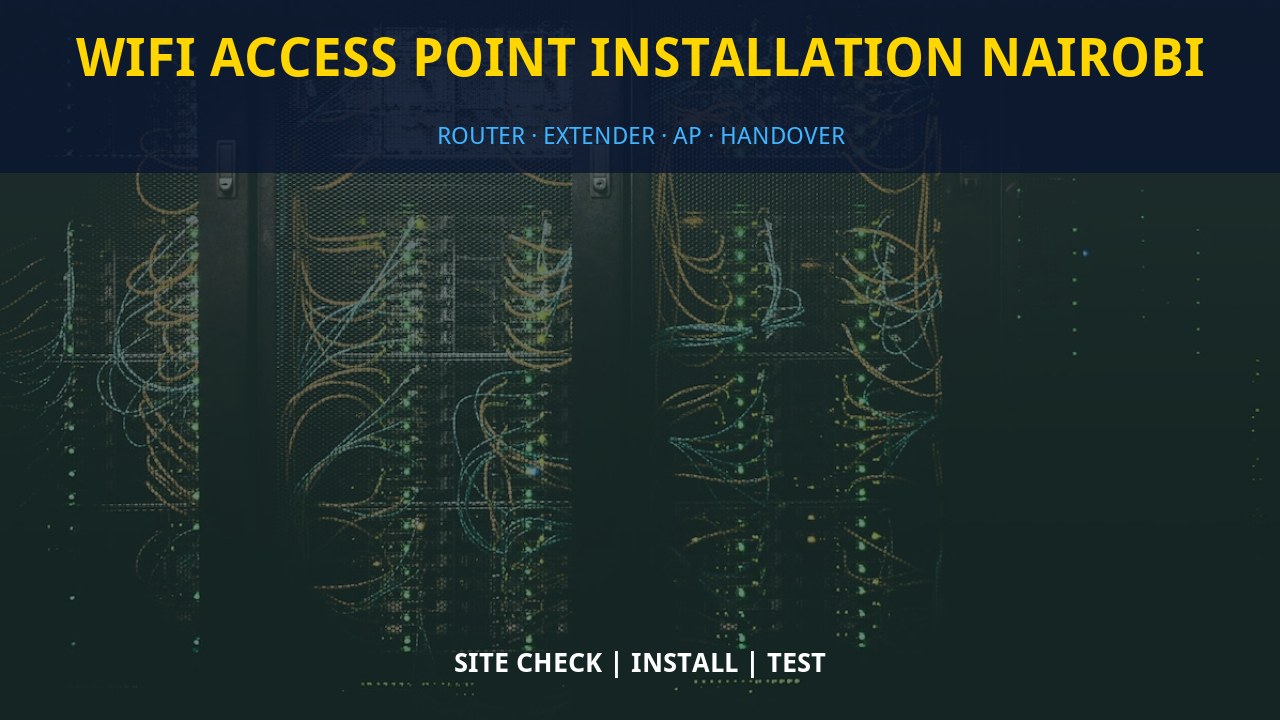 WiFi access point installation Nairobi