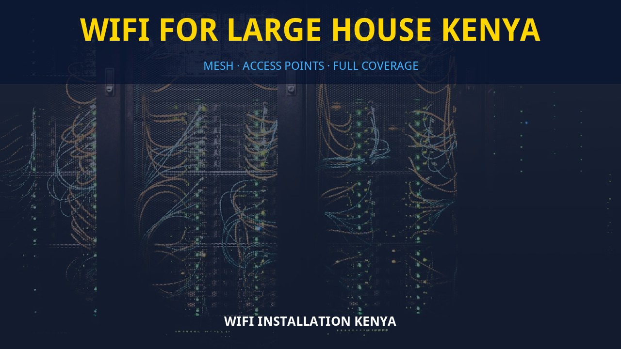 WiFi for large house Kenya