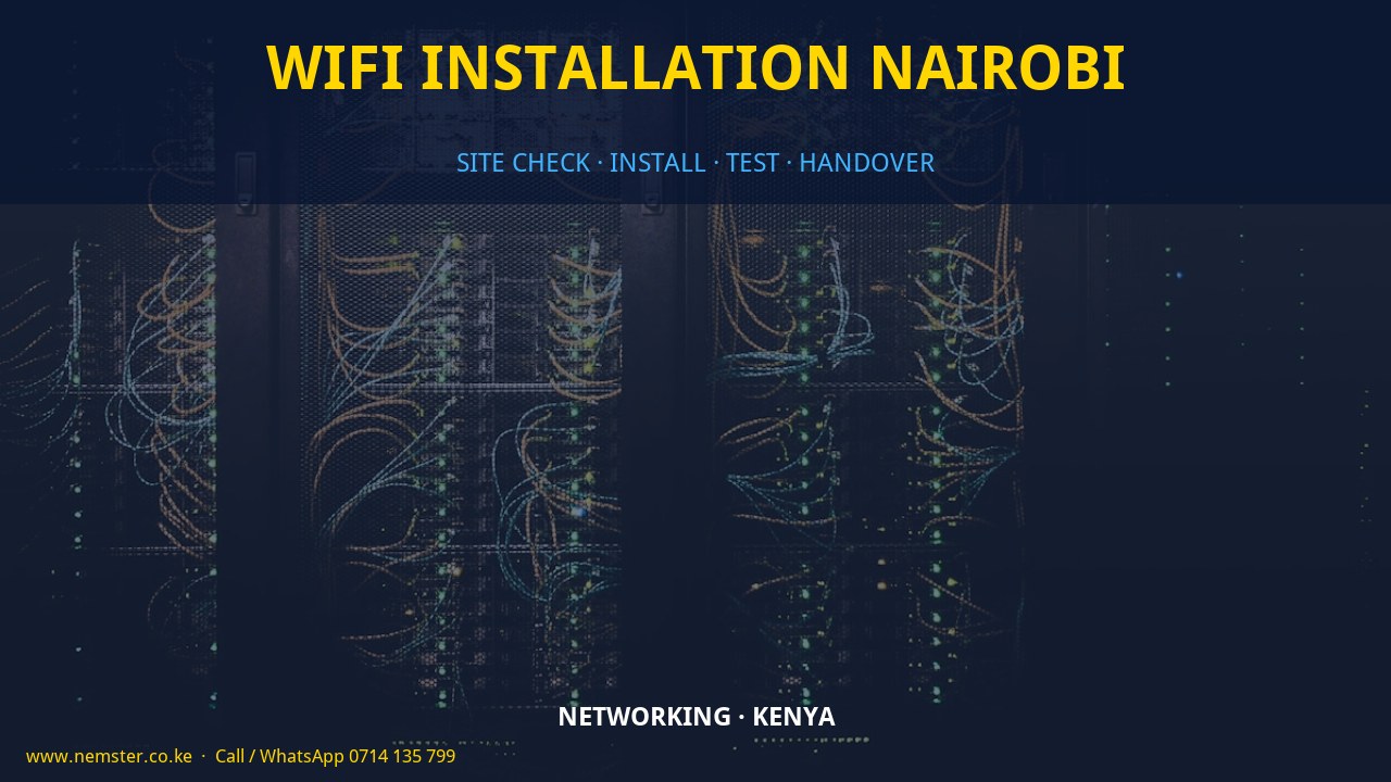 WiFi installation Nairobi