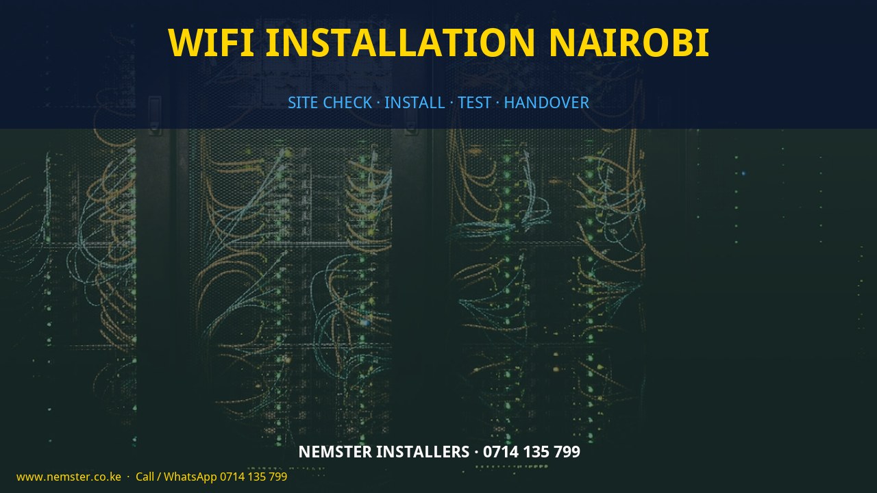 WiFi installation Nairobi