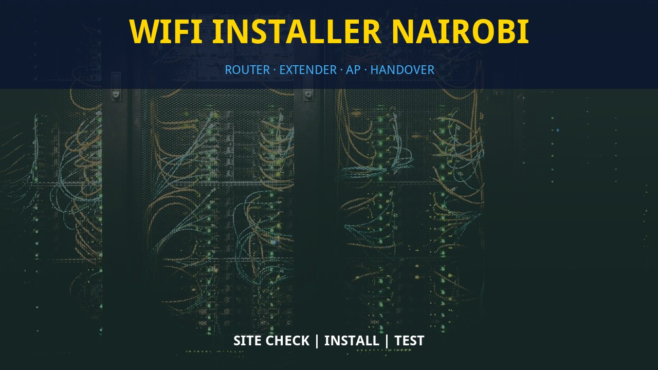 WiFi installer Nairobi WiFi installer Nairobi