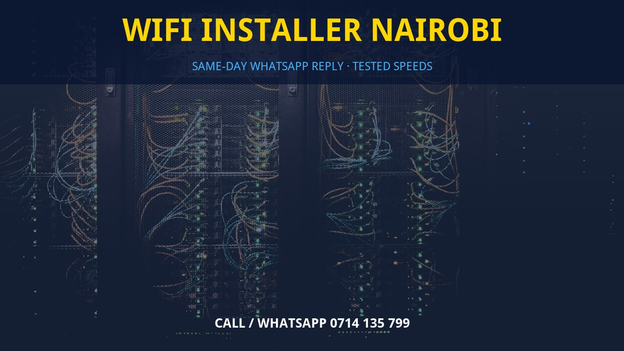 WiFi installer Nairobi WiFi installer Nairobi
