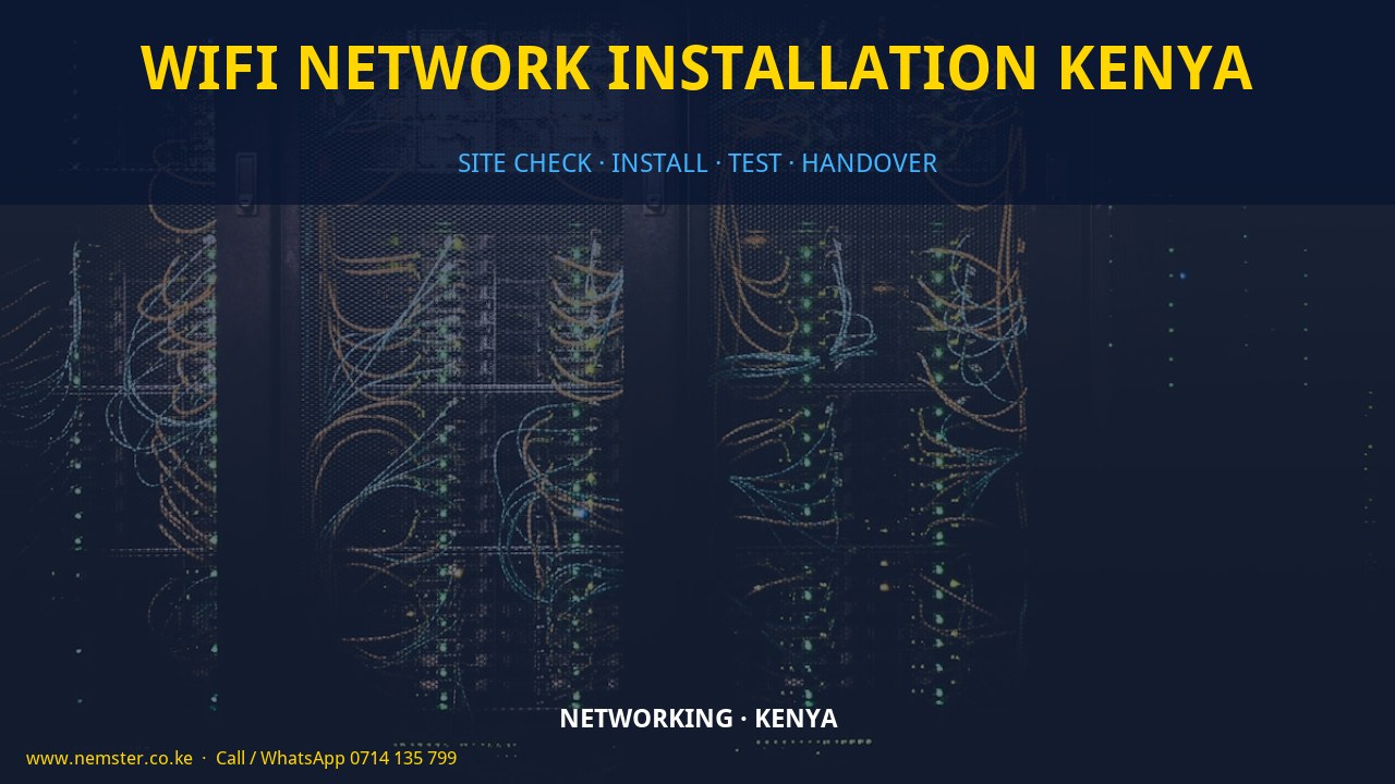 WiFi network installation Kenya WiFi network installation Kenya