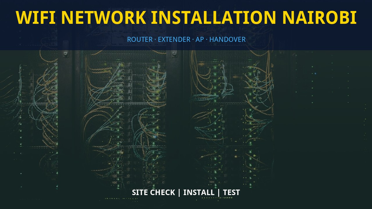 WiFi network installation Nairobi
