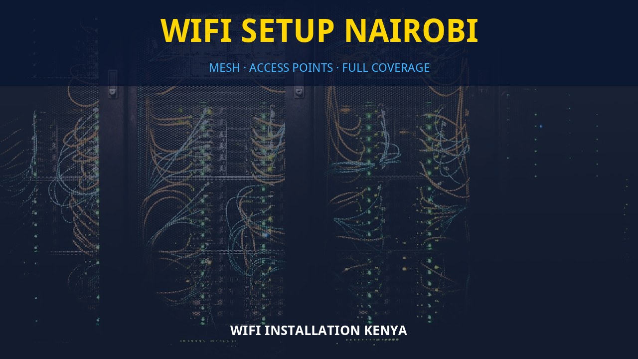 WiFi setup Nairobi