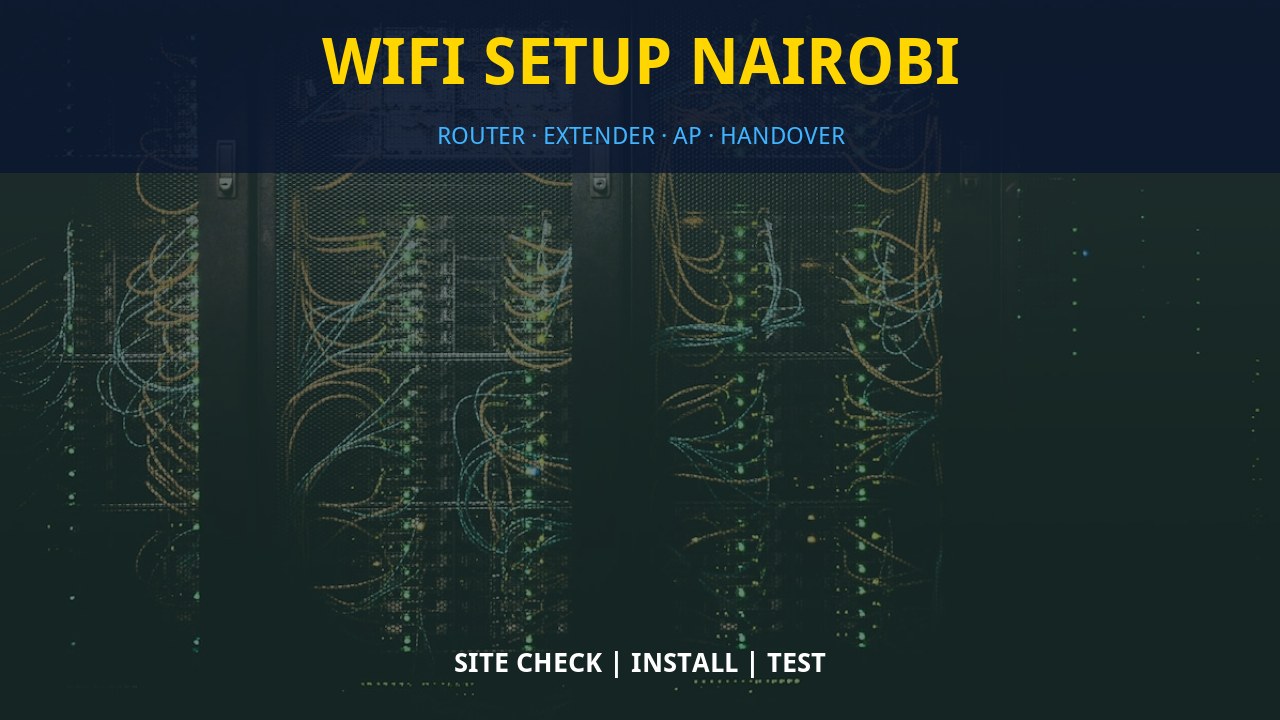 WiFi setup Nairobi