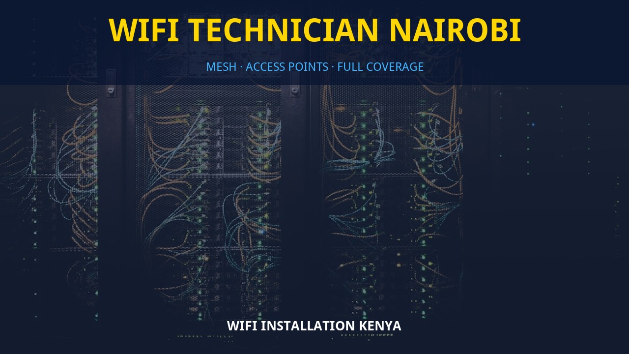 WiFi technician Nairobi