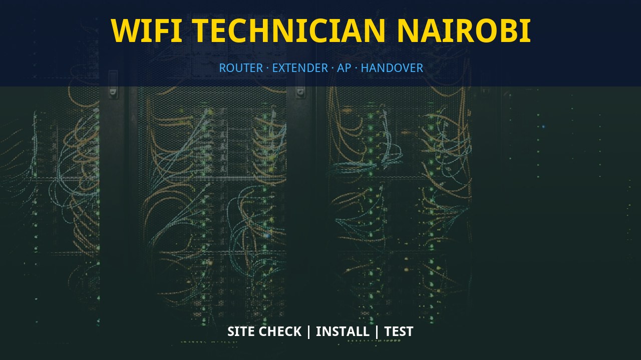 WiFi technician Nairobi