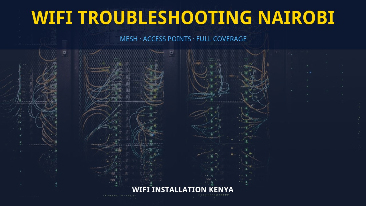 WiFi troubleshooting Nairobi