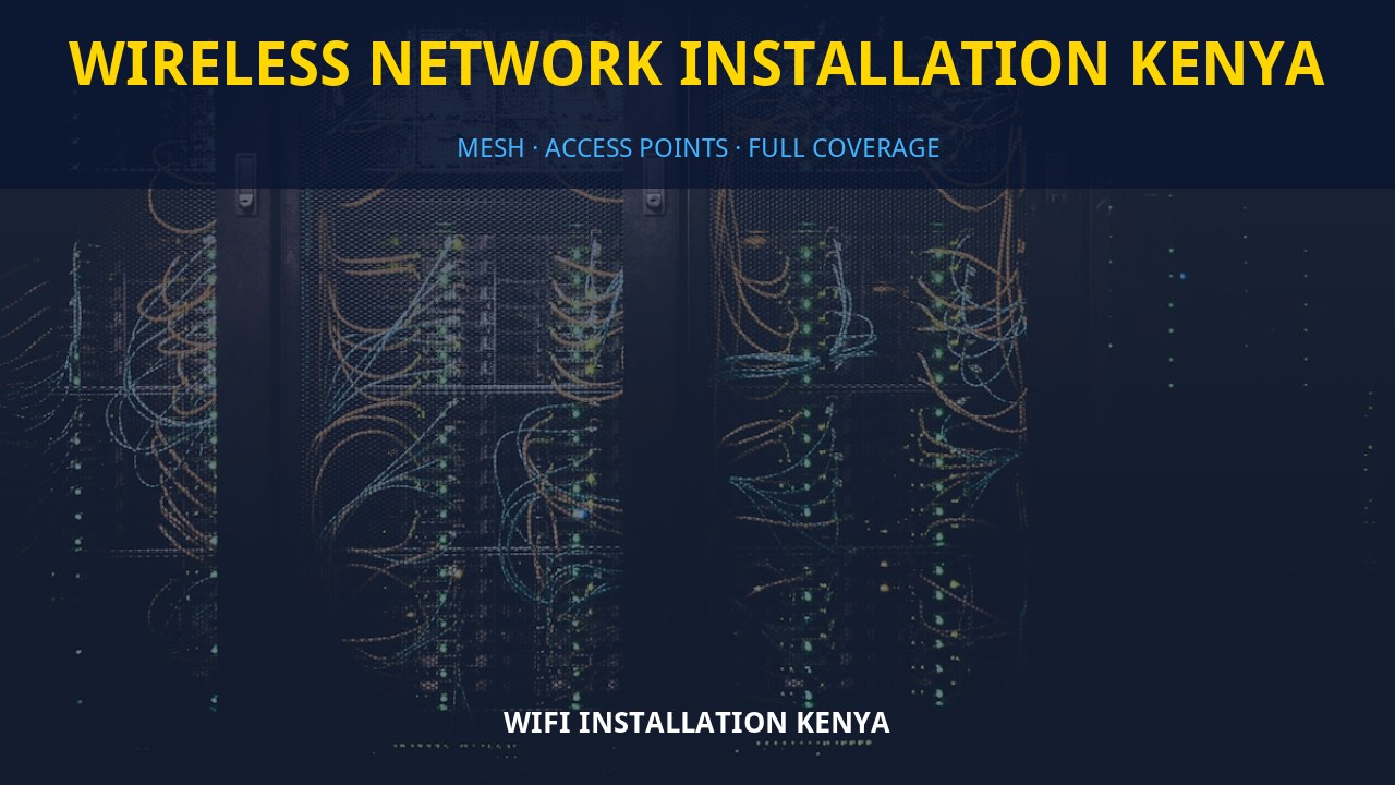 Wireless network installation Kenya Wireless network installation Kenya