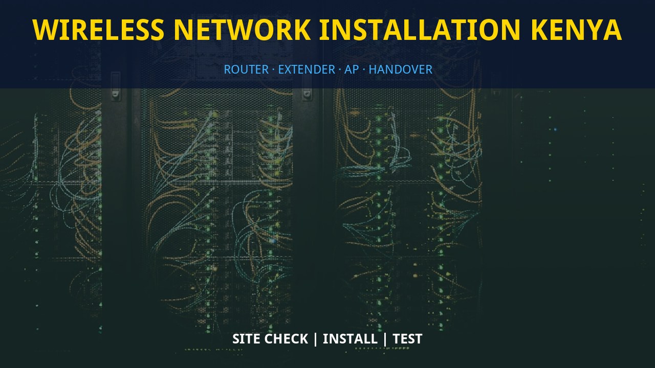 Wireless network installation Kenya Wireless network installation Kenya
